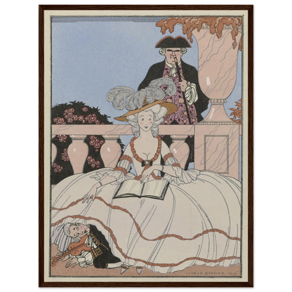 La Leçon bien apprise (1919) Art Print | George Barbier-Quipham Collections