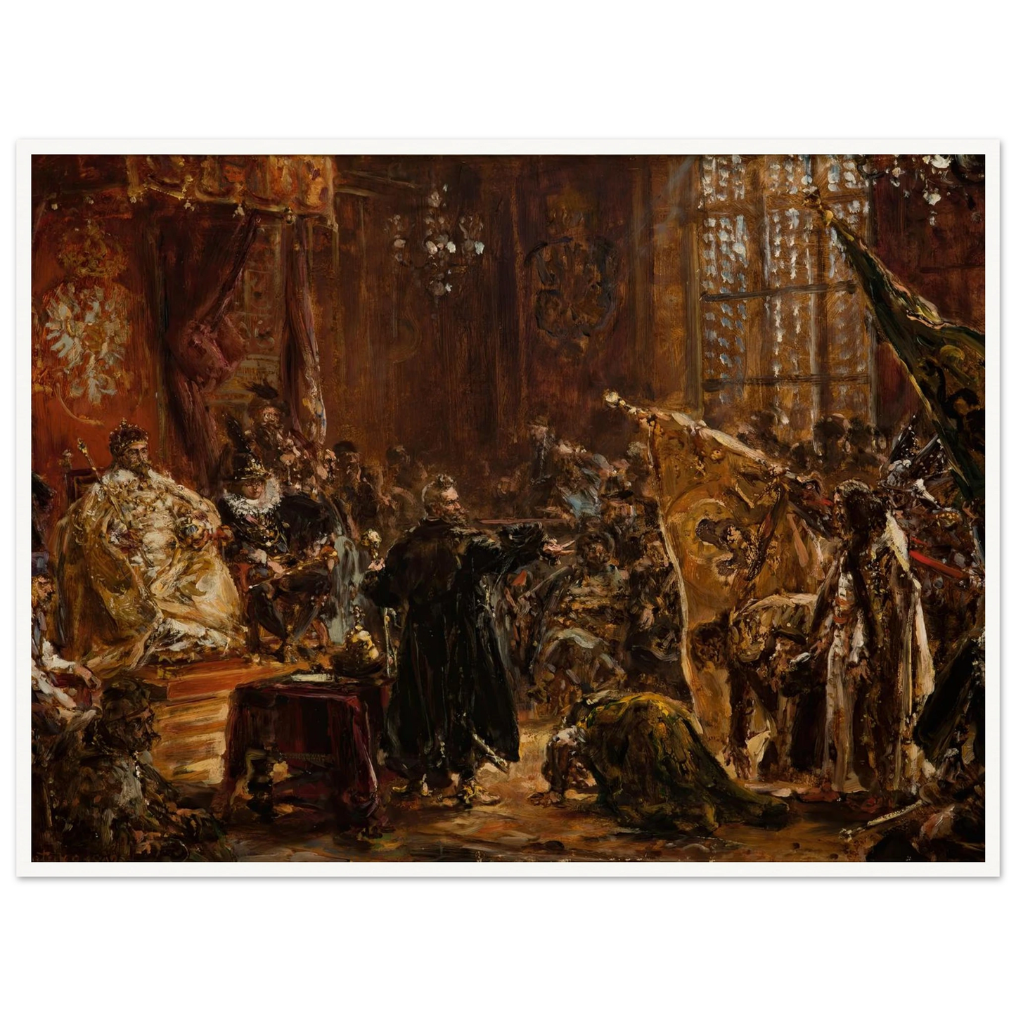 Shuysky Tsars at the Seym of Warsaw (1892) Art Print | Jan Matejko-Quipham Collections
