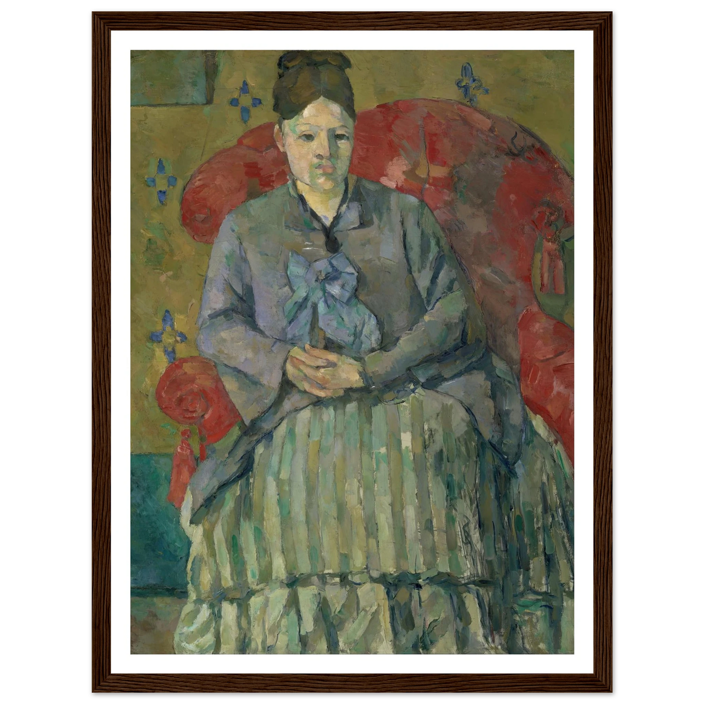Madame Cézanne in a Red Armchair (about 1877) Art Print | Paul Cezanne-Quipham Collections