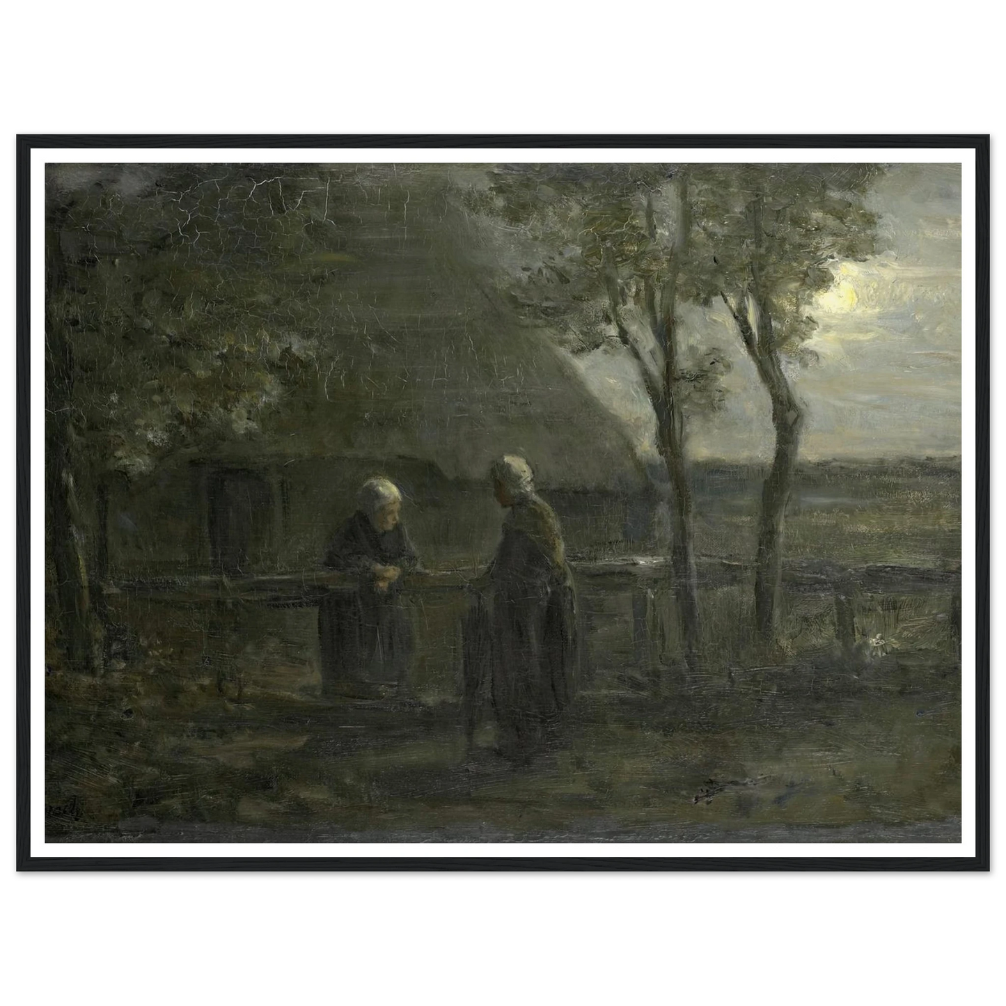 ‘Neighborly Gossip’ (1897) Art Print | Jozef Israels-Quipham Collections