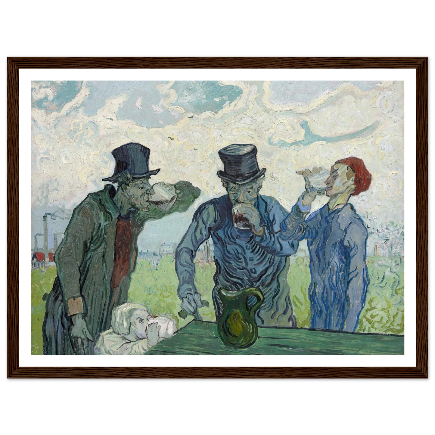 The Drinkers (1890) Art Print | Vincent van Gogh-Quipham Collections
