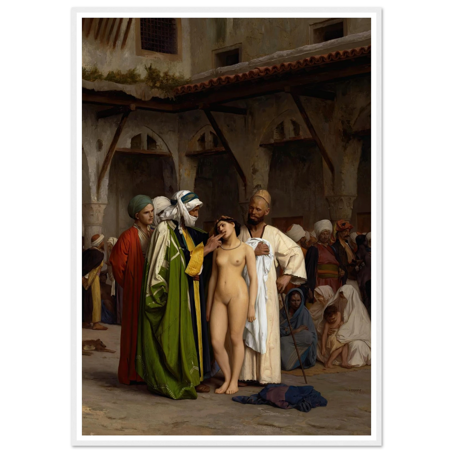 The Slave Market (circa 1866) Art Print | Jean Leon Gerome-Quipham Collections