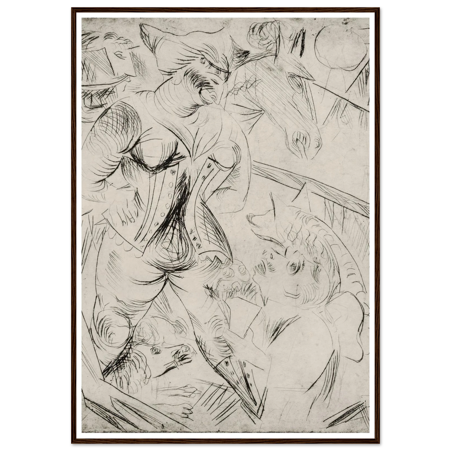 Illustration zur Landstürmerin Courage Art Print | Paul Kleinschmidt-Quipham Collections