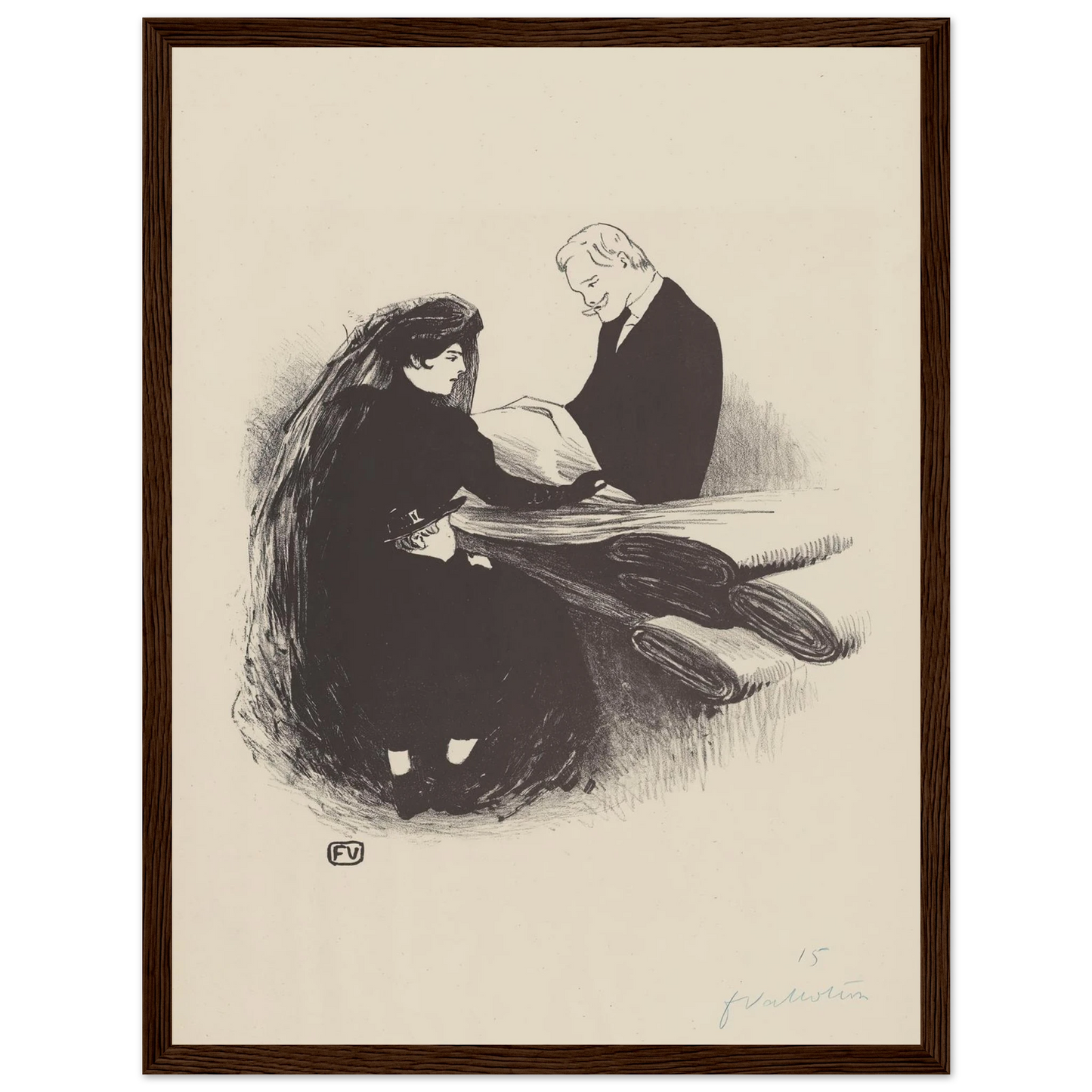 Dernière Nouveauté (1893) Art Print | Felix Vallotton-Quipham Collections