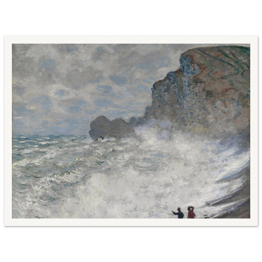 Rough weather at Étretat (1883) Art Print | Claude Monet-Quipham Collections