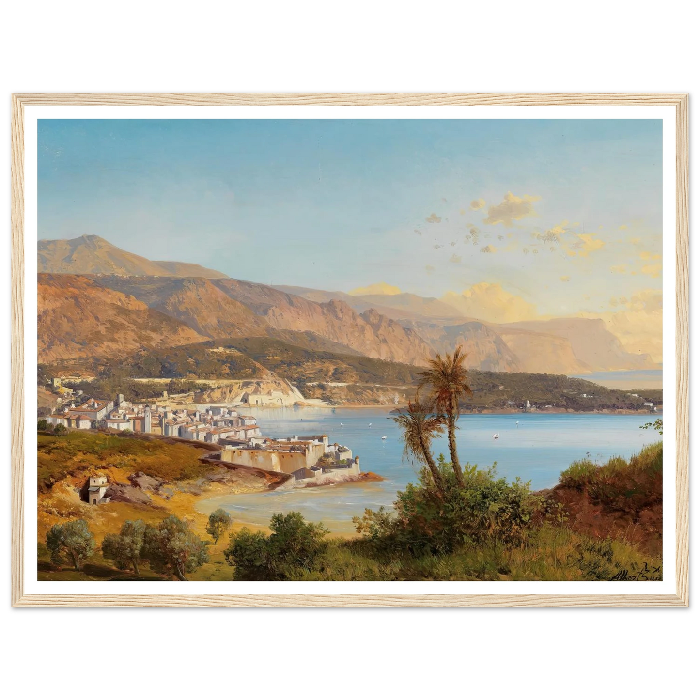 Blick über die Bucht von Villefranche-sur-Mer Art Print | Albert Zimmermann-Quipham Collections
