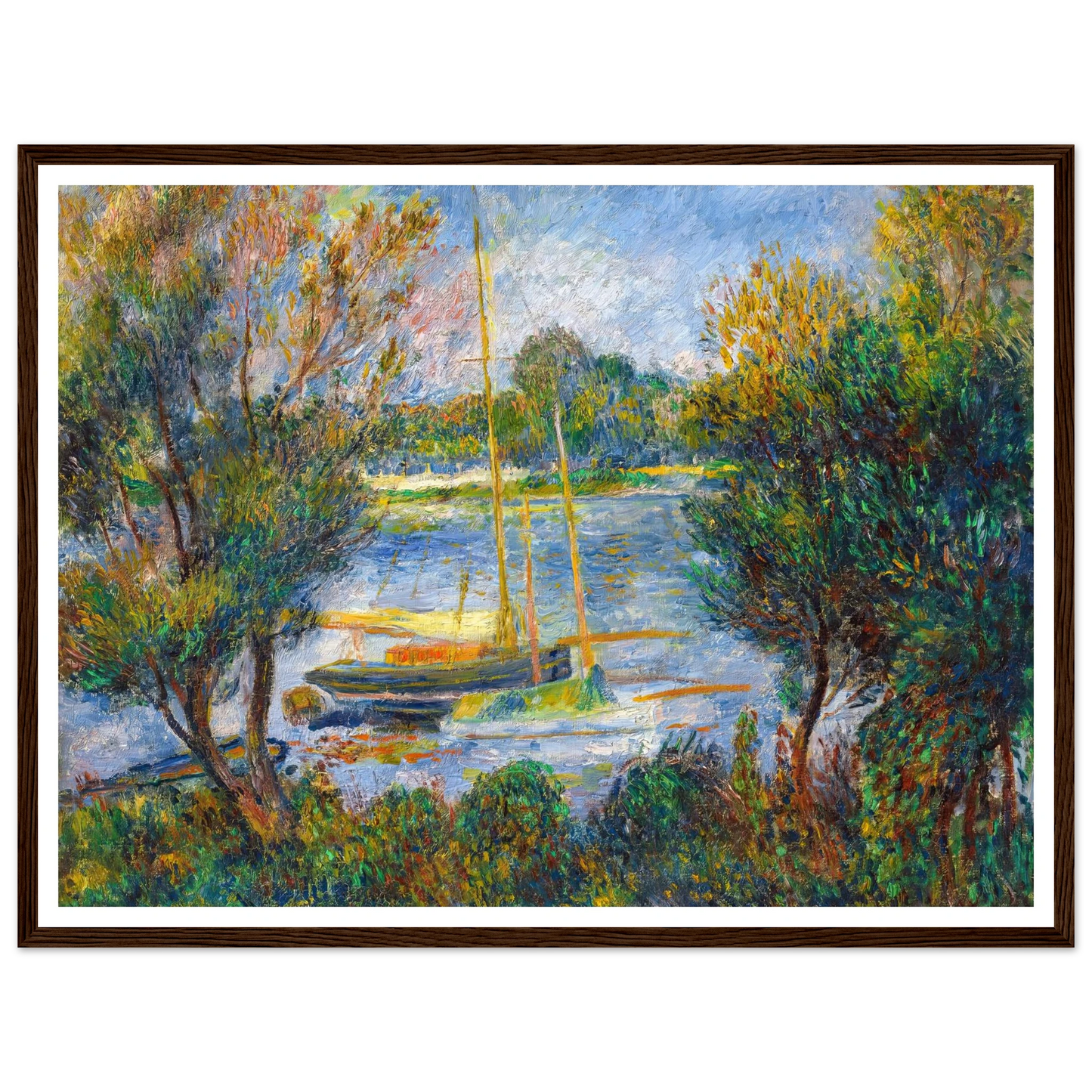 La Seine à Argenteuil (1888) Art Print | Pierre Auguste Renoir-Quipham Collections
