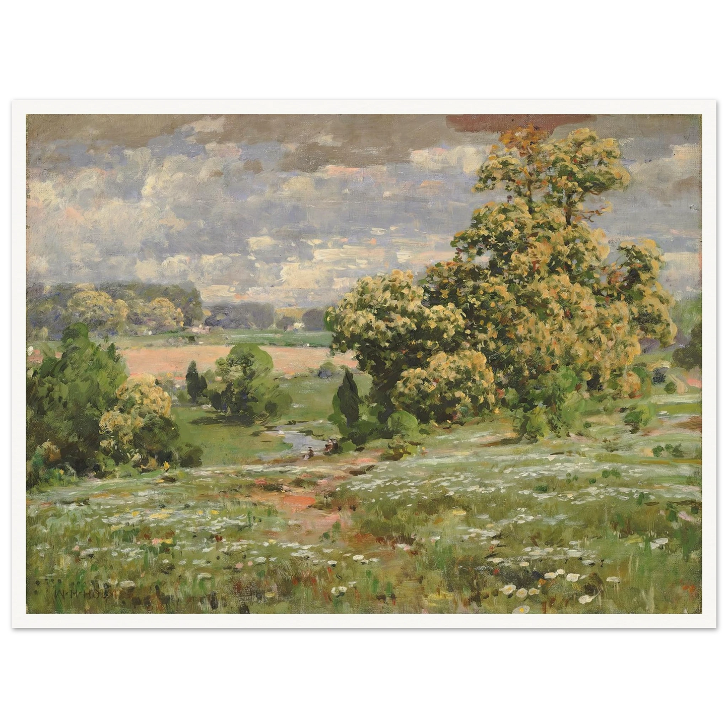 Chestnut Trees In Bloom Art Print | William Henry Holmes-Quipham Collections