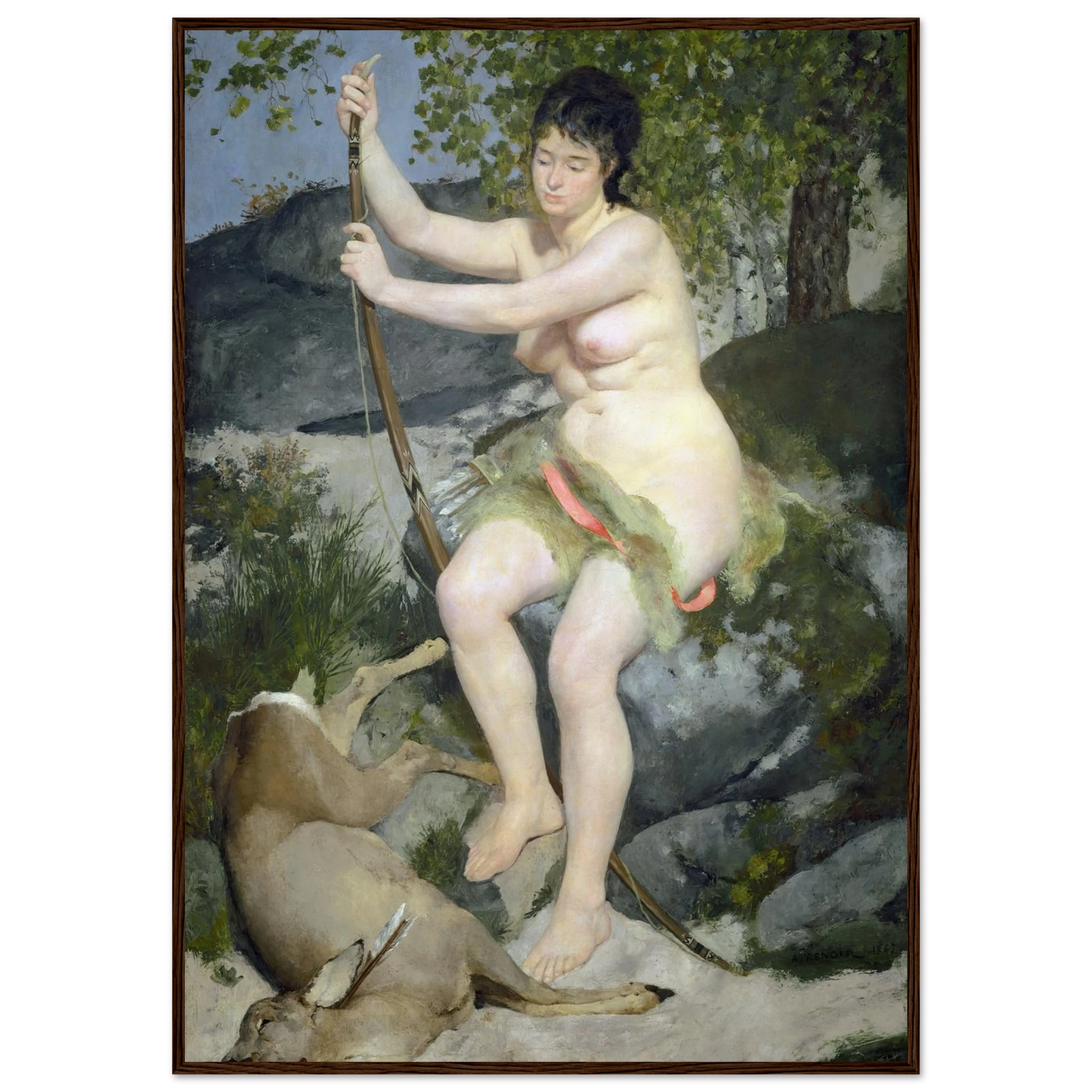 Diana (1867) Art Print | Pierre Auguste Renoir-Quipham Collections