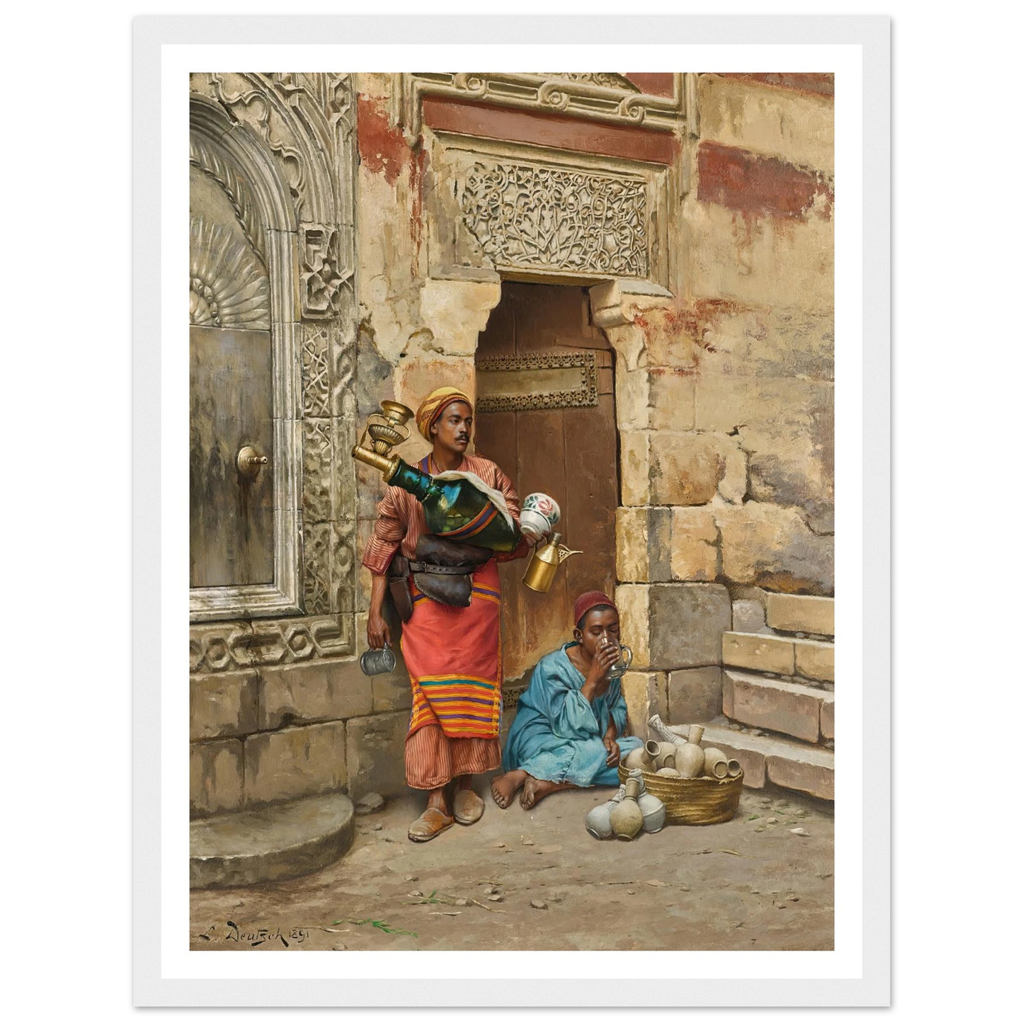 The Water Seller (1891) Art Print | Ludwig Deutsch-Quipham Collections