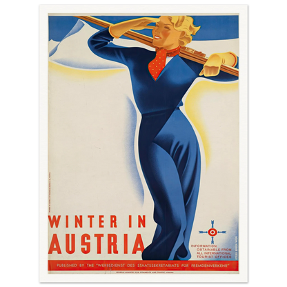 Winter in Austria Art Print | Joseph Binder-Quipham Collections