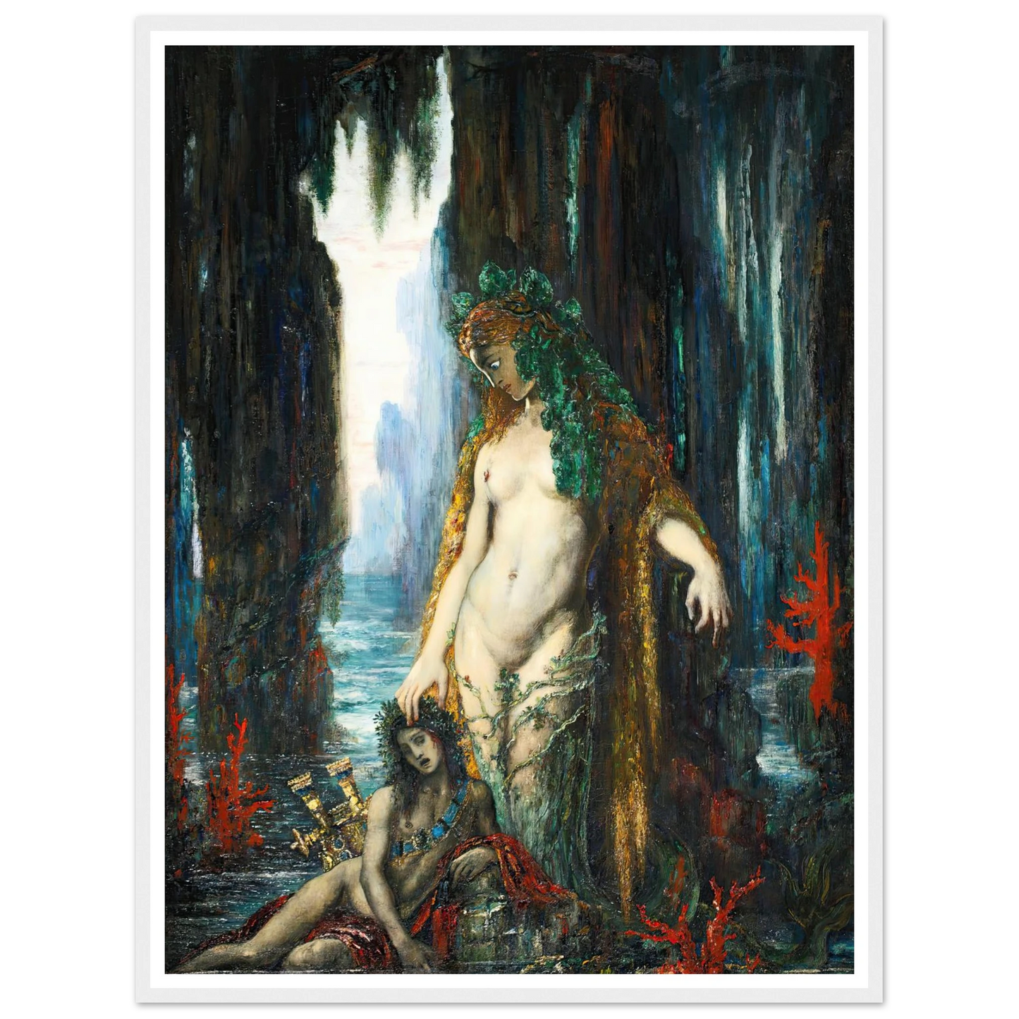 Le Poète Et La Sirène, 1893 Art Print | Gustave Moreau-Quipham Collections