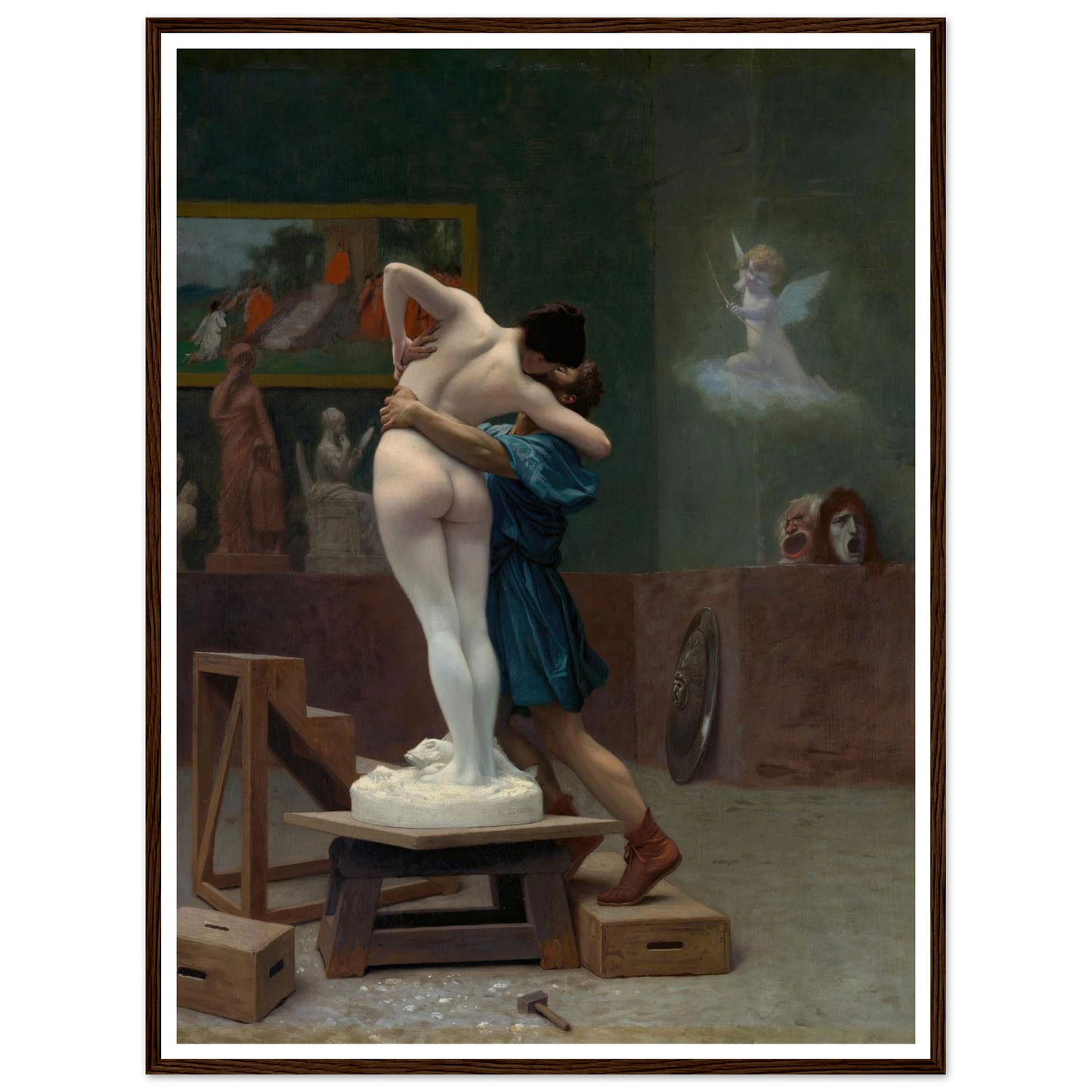 Pygmalion and Galatea (Ca. 1890) Art Print | Jean Leon Gerome-Quipham Collections