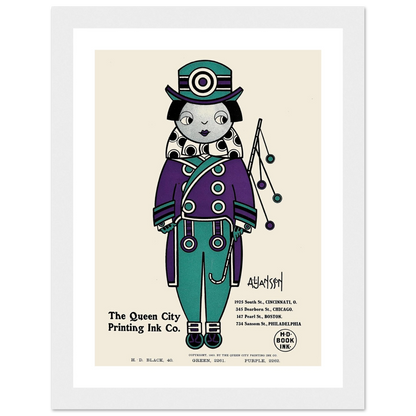 Queen City Ink, Ad. 01 (1890-1913) Art Print | Augustus Jansson-Quipham Collections