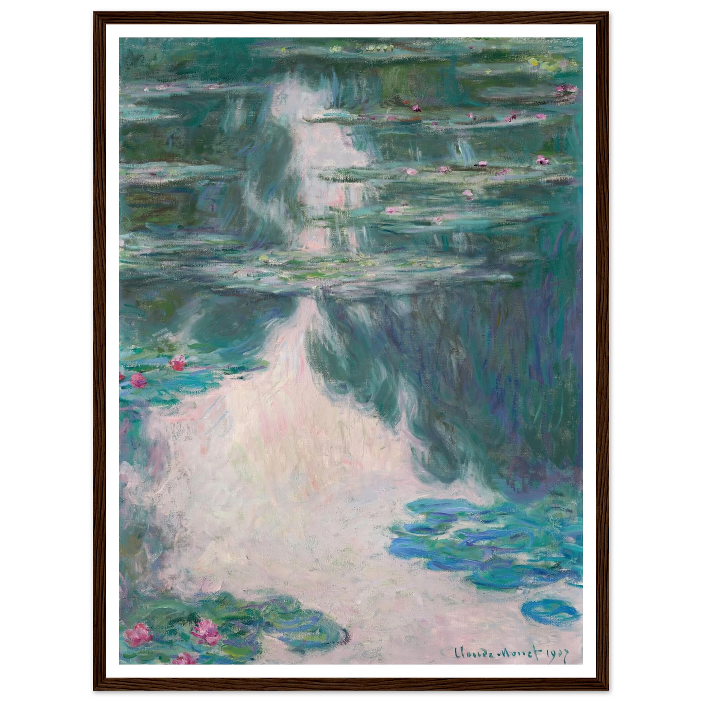 Nymphéas, temps gris (1907) Art Print | Claude Monet-Quipham Collections