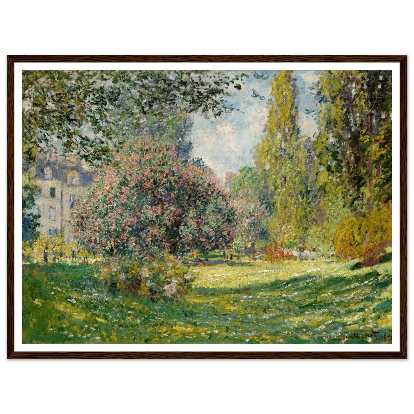 Landscape; The Parc Monceau (1876) Art Print | Claude Monet-Quipham Collections