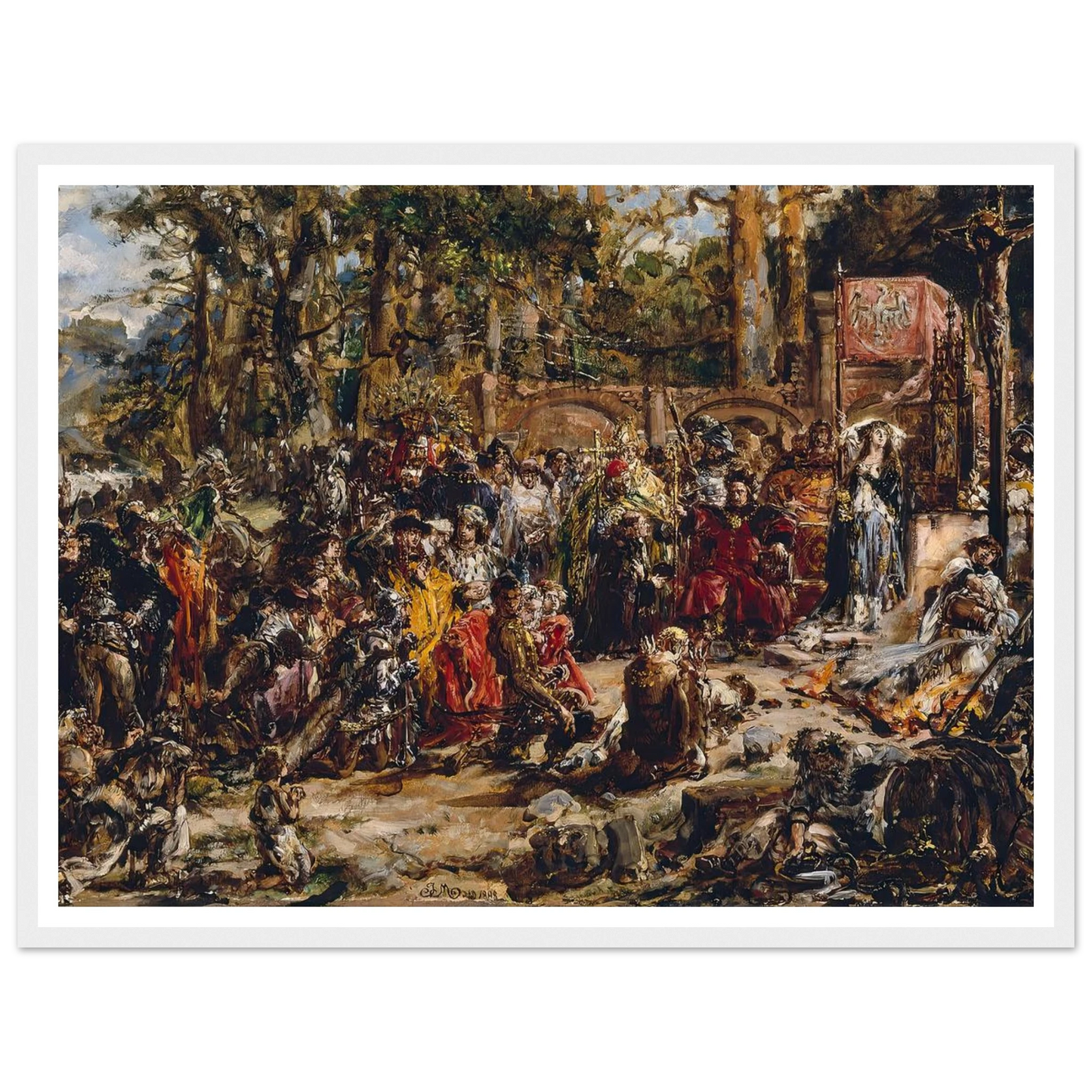 Baptism of Lithuania, from the series “History of Civilization in Poland” (1888) Art Print | Jan Matejko-Quipham Collections