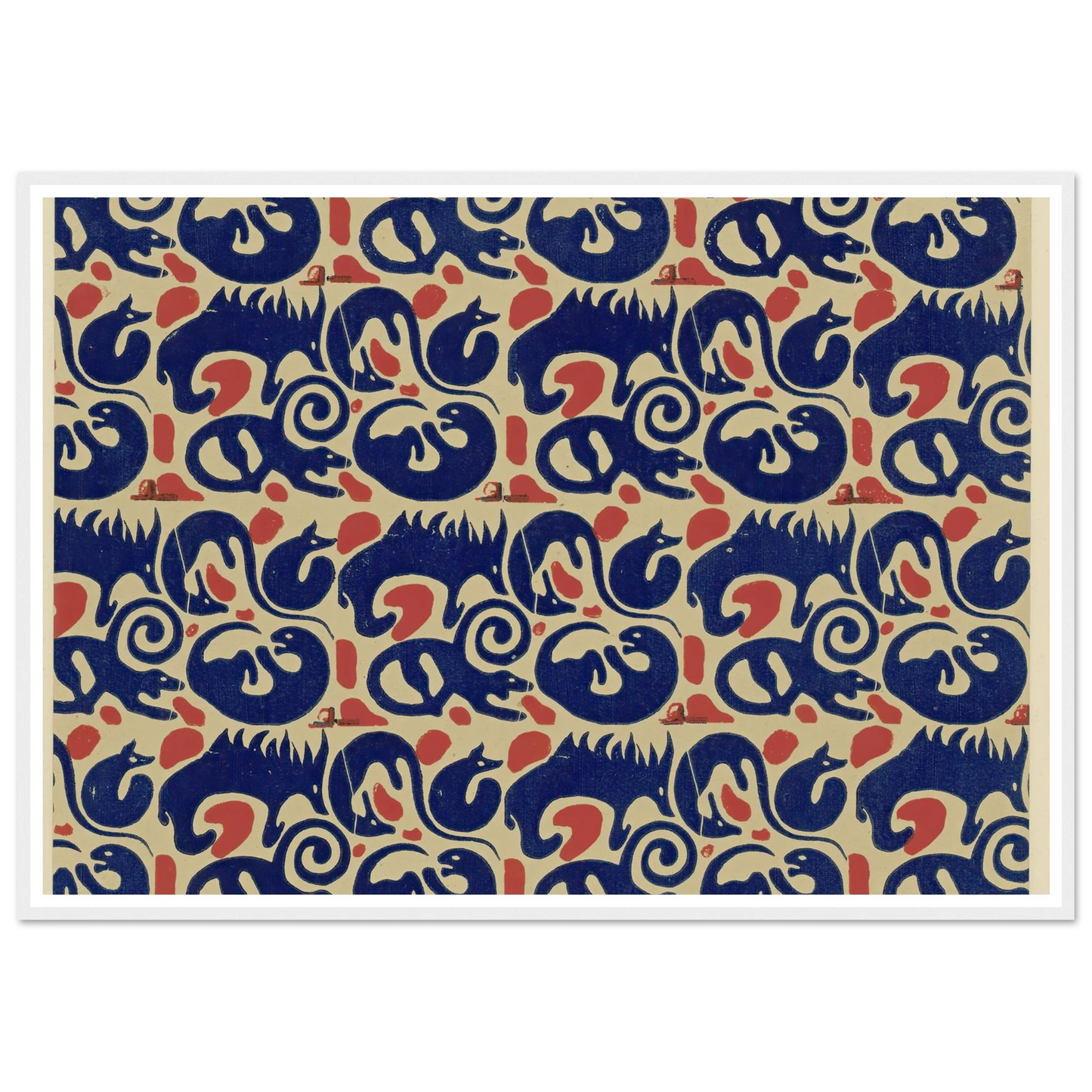 Buntpapier (Tiere) (1902 - 1906) Art Print | Maria von Uchatius-Quipham Collections