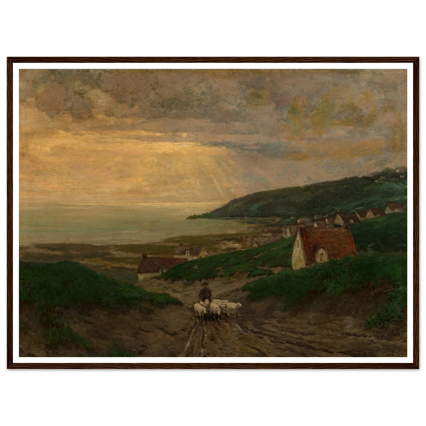 Early Morning (1904) Art Print | Julian Onderdonk - Framed Poster - 30x40 cm / 12x16″ - Black frame