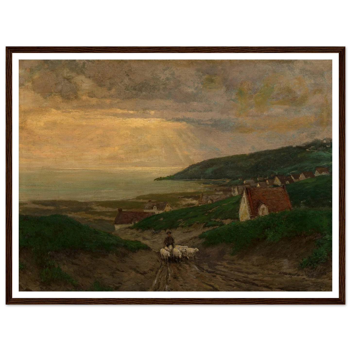 Early Morning (1904) Art Print | Julian Onderdonk - Framed Poster - 30x40 cm / 12x16″ - Black frame