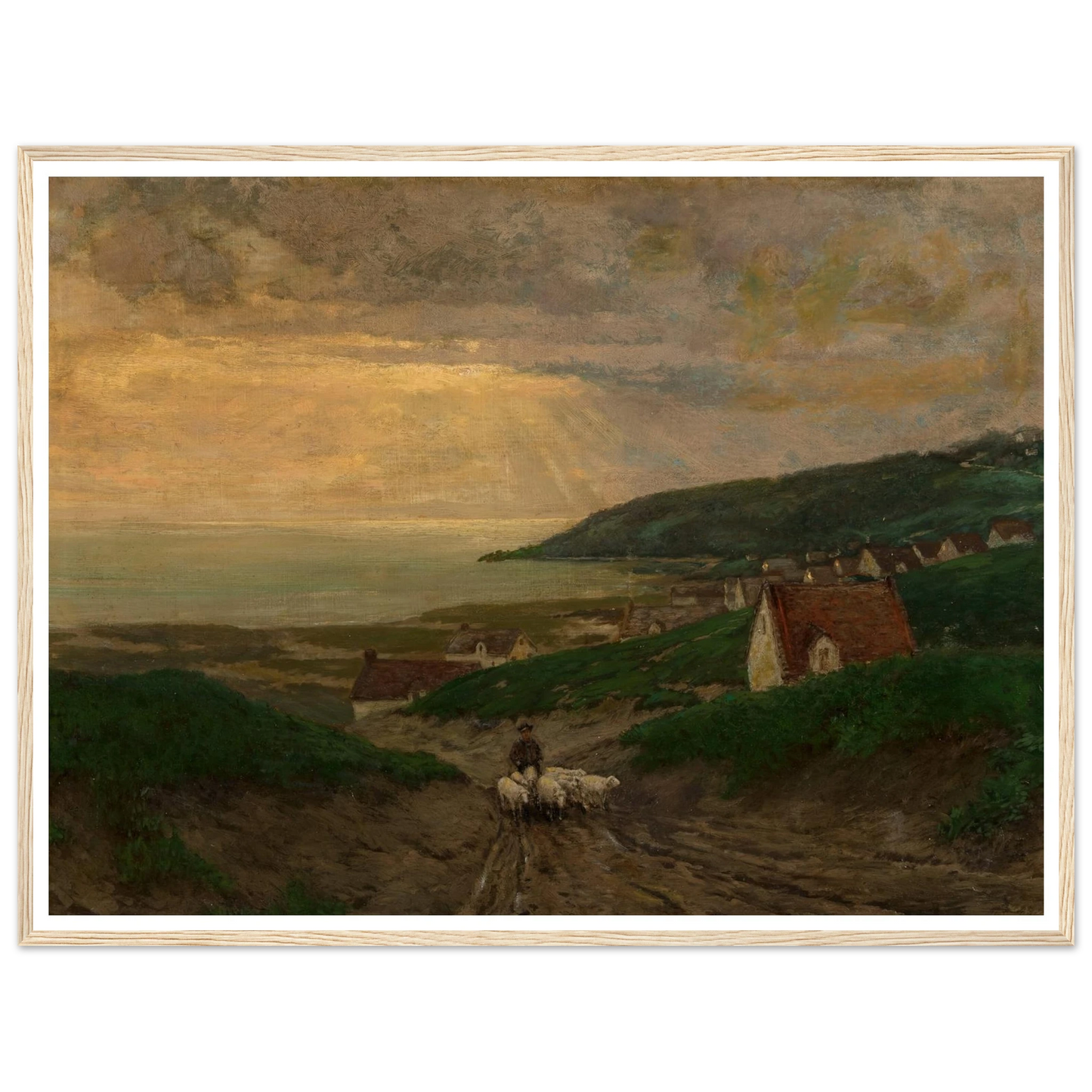 Early Morning (1904) Art Print | Julian Onderdonk - Framed Poster - 30x40 cm / 12x16″ - Black frame