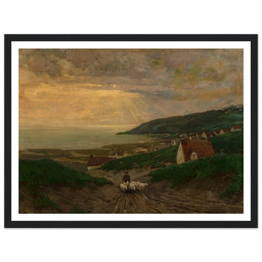 Early Morning (1904) Art Print | Julian Onderdonk - Framed Poster - 30x40 cm / 12x16″ - Black frame