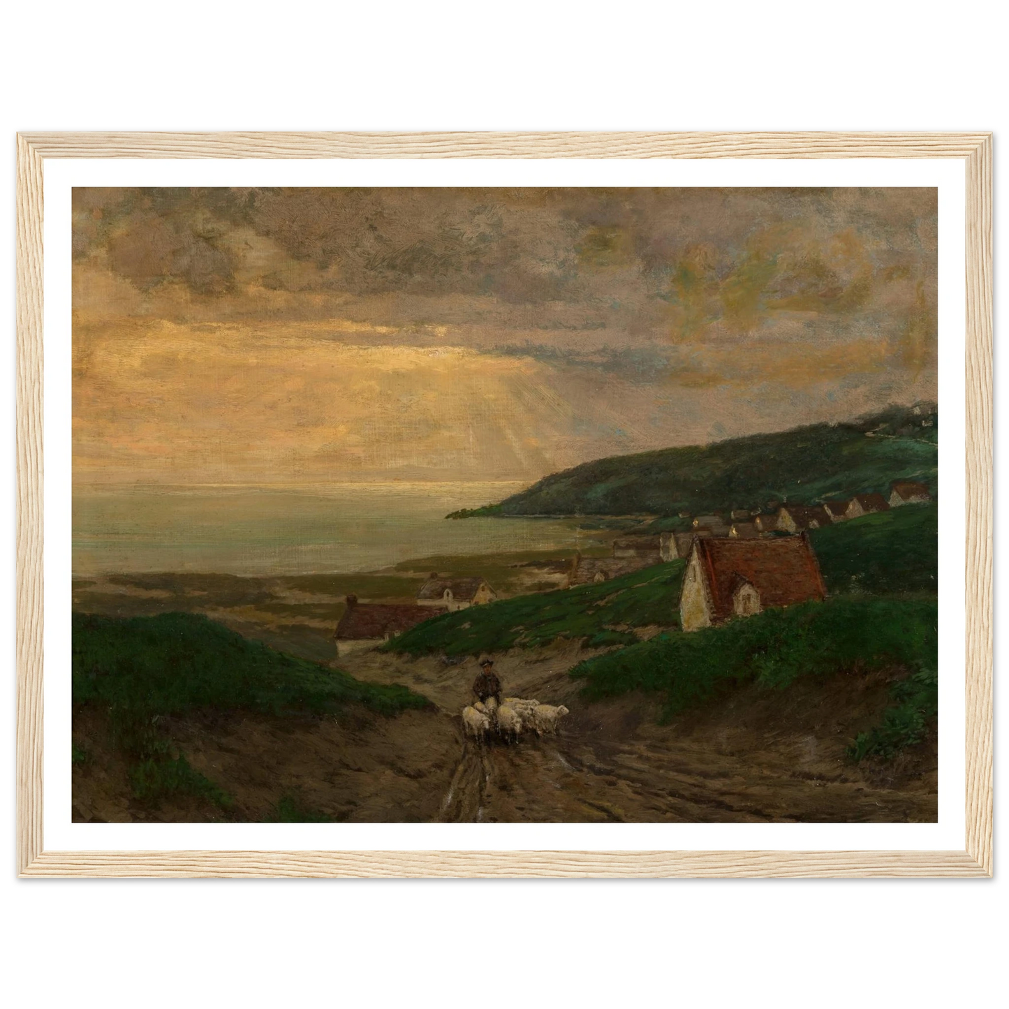 Early Morning (1904) Art Print | Julian Onderdonk - Framed Poster - 30x40 cm / 12x16″ - Black frame