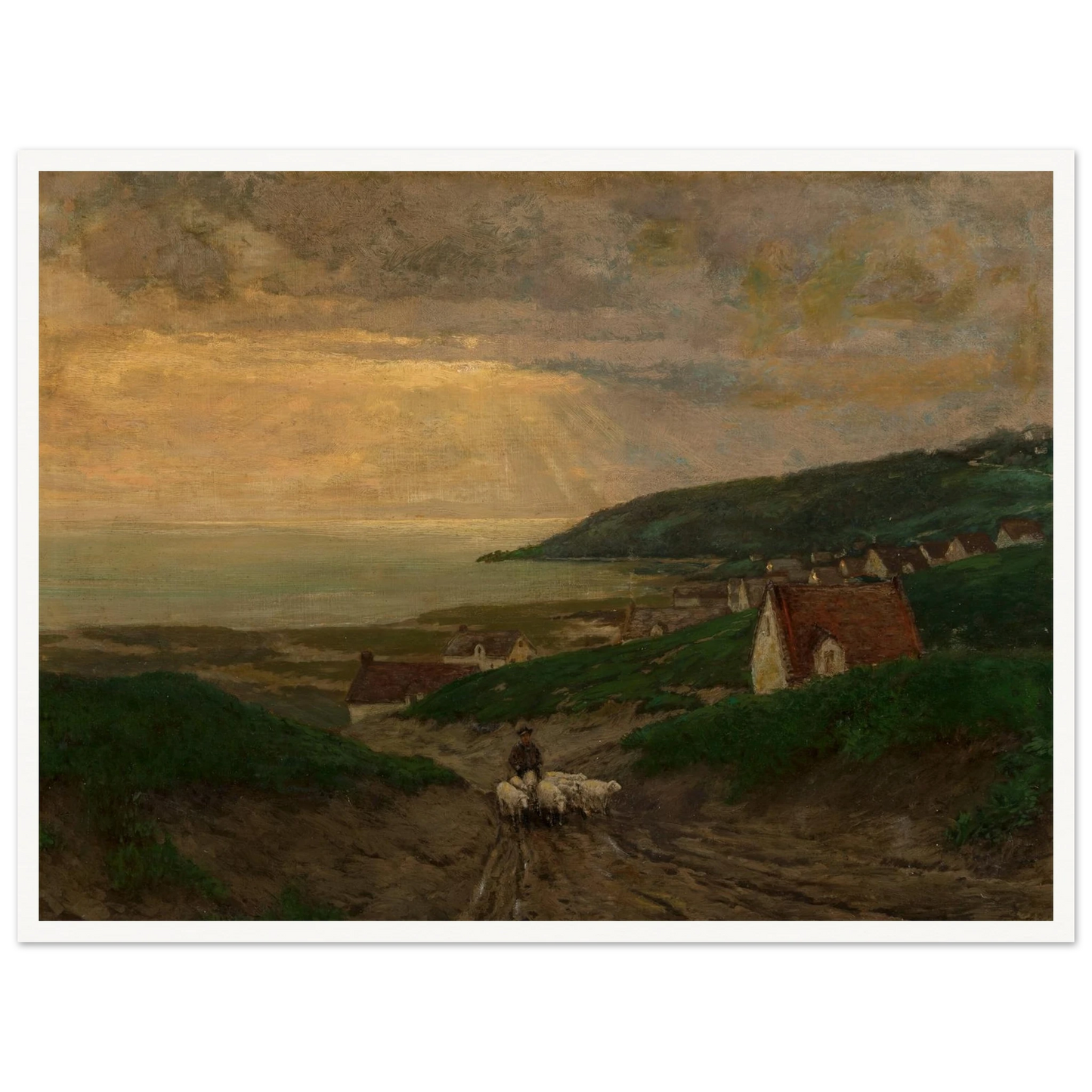 Early Morning (1904) Art Print | Julian Onderdonk - Framed Poster - 30x40 cm / 12x16″ - Black frame