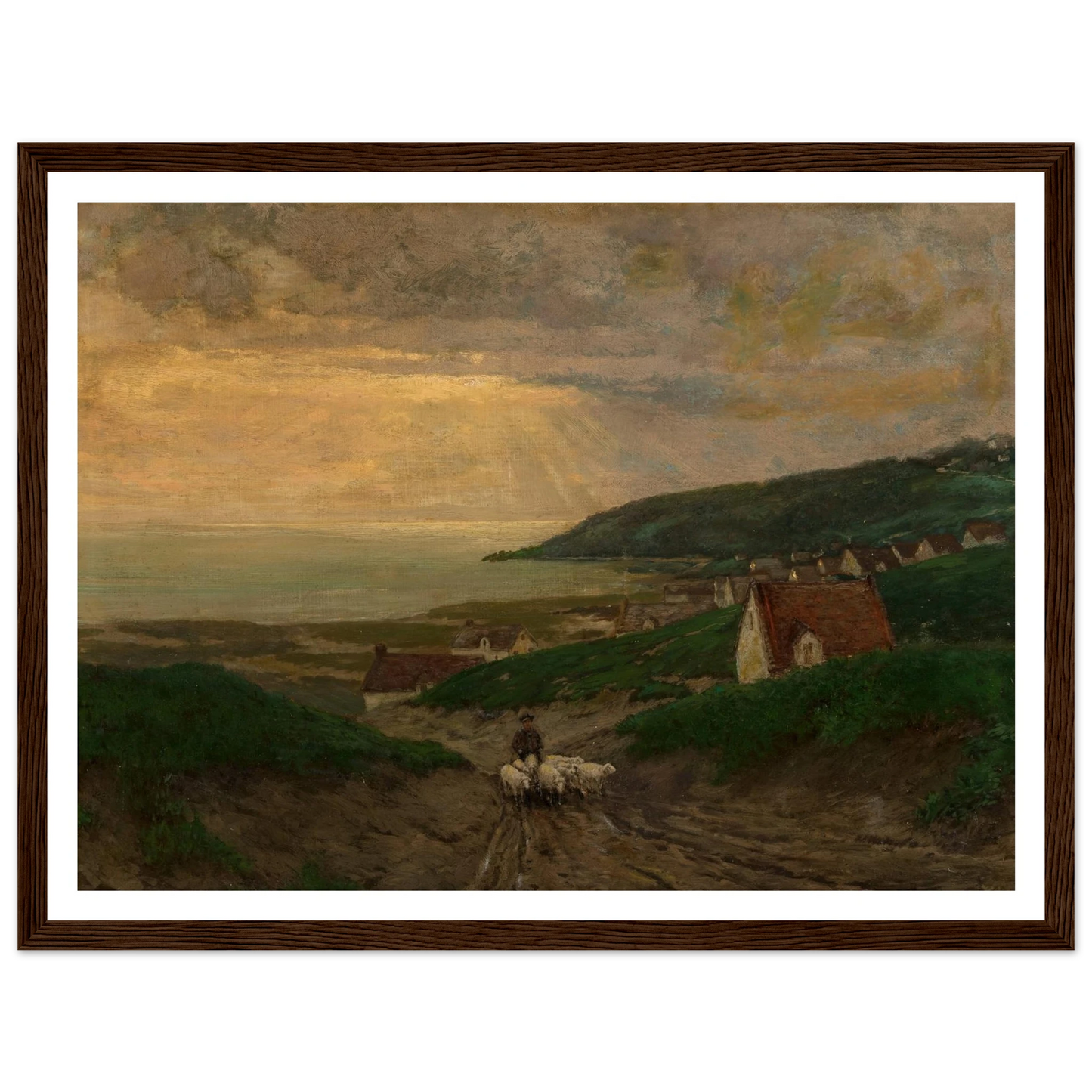 Early Morning (1904) Art Print | Julian Onderdonk - Framed Poster - 30x40 cm / 12x16″ - Black frame