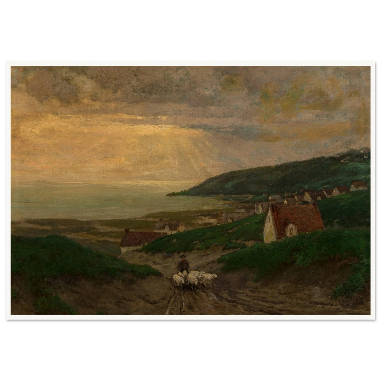 Early Morning (1904) Art Print | Julian Onderdonk - Framed Poster - 30x40 cm / 12x16″ - Black frame