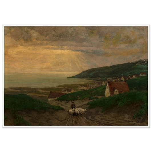 Early Morning (1904) Art Print | Julian Onderdonk - Framed Poster - 30x40 cm / 12x16″ - Black frame