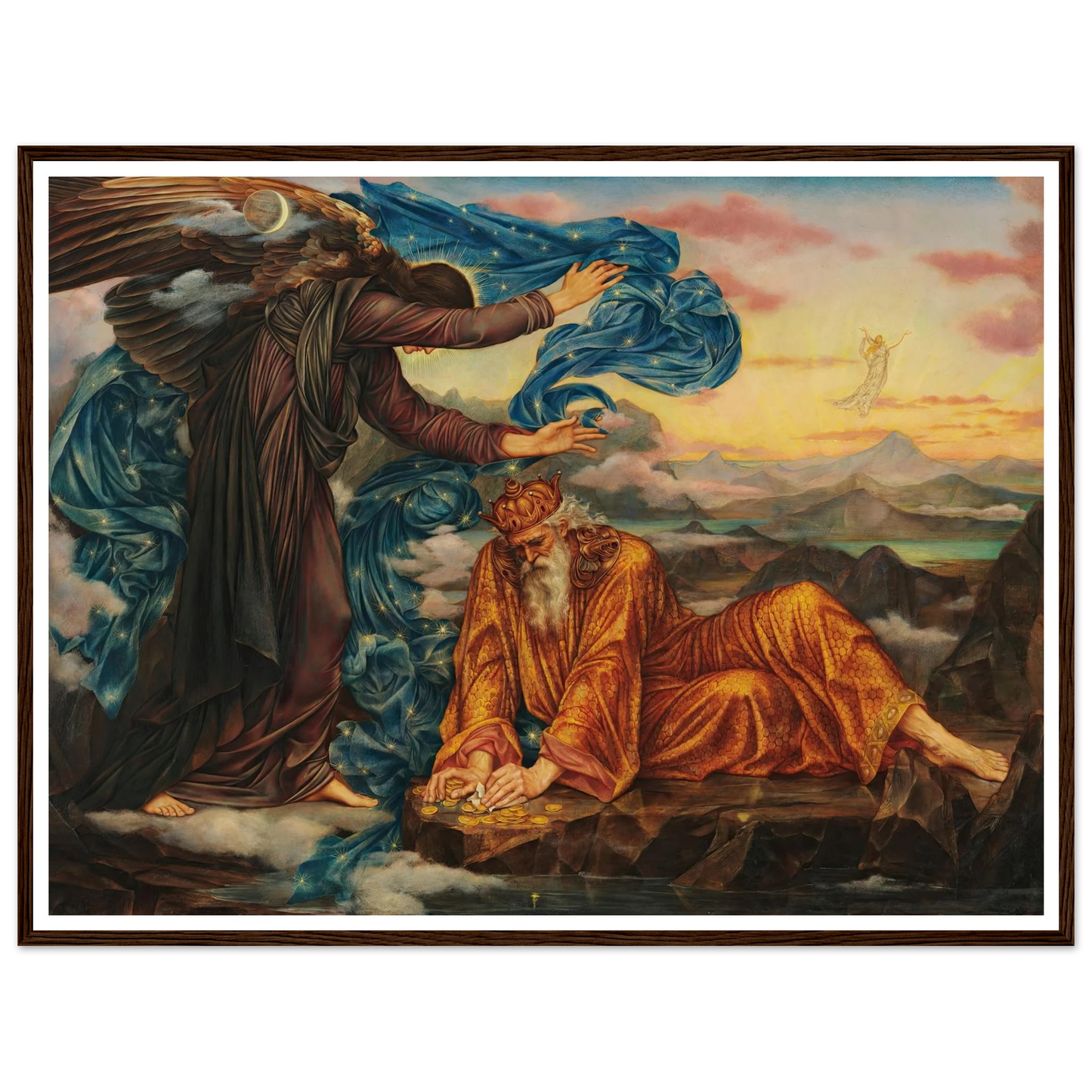 Earthbound (1897) Art Print | Evelyn de Morgan - Framed Poster - 30x40 cm / 12x16″ - Black frame