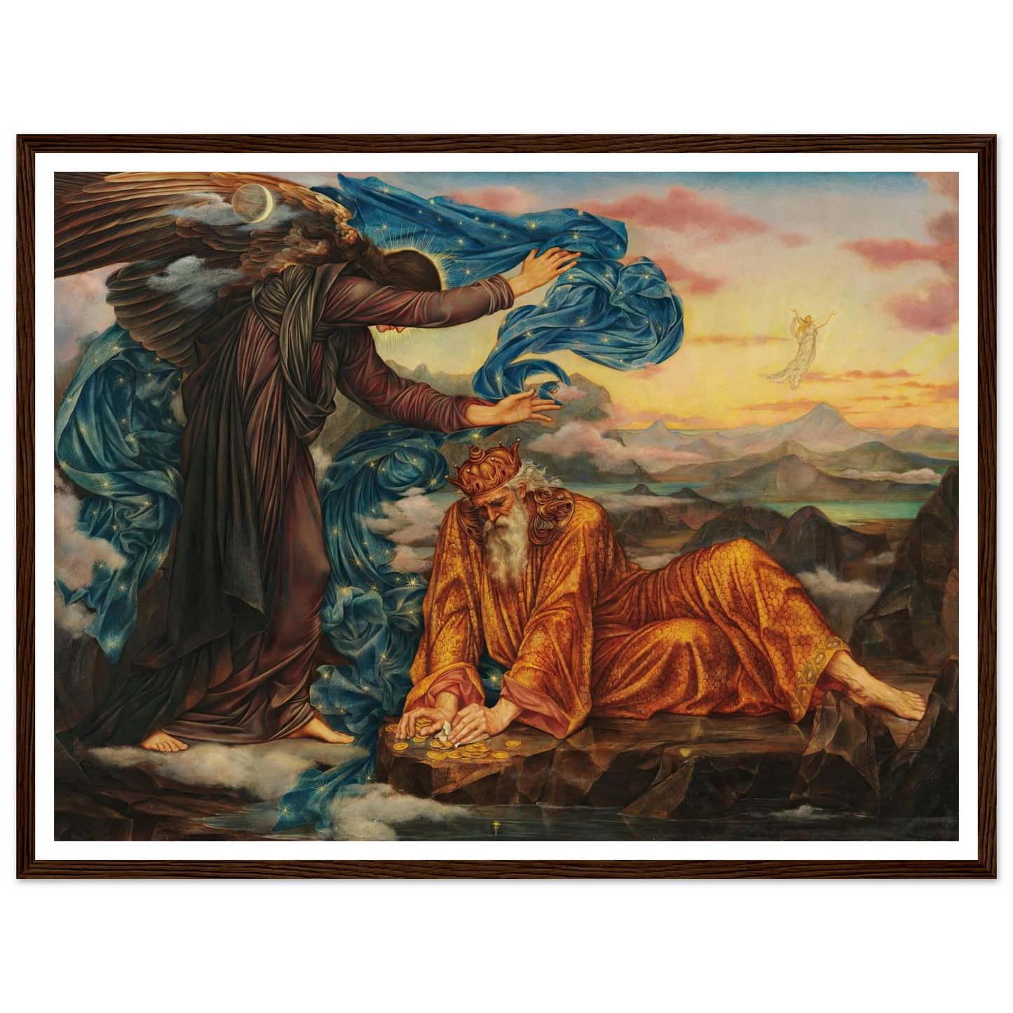 Earthbound (1897) Art Print | Evelyn de Morgan - Framed Poster - 30x40 cm / 12x16″ - Black frame