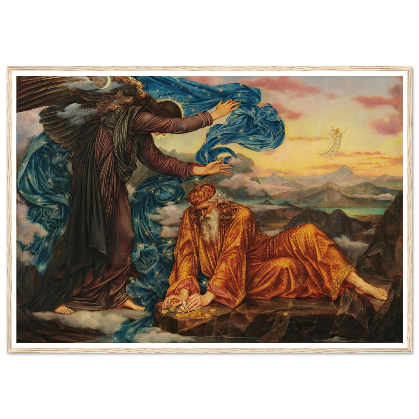 Earthbound (1897) Art Print | Evelyn de Morgan - Framed Poster - 30x40 cm / 12x16″ - Black frame