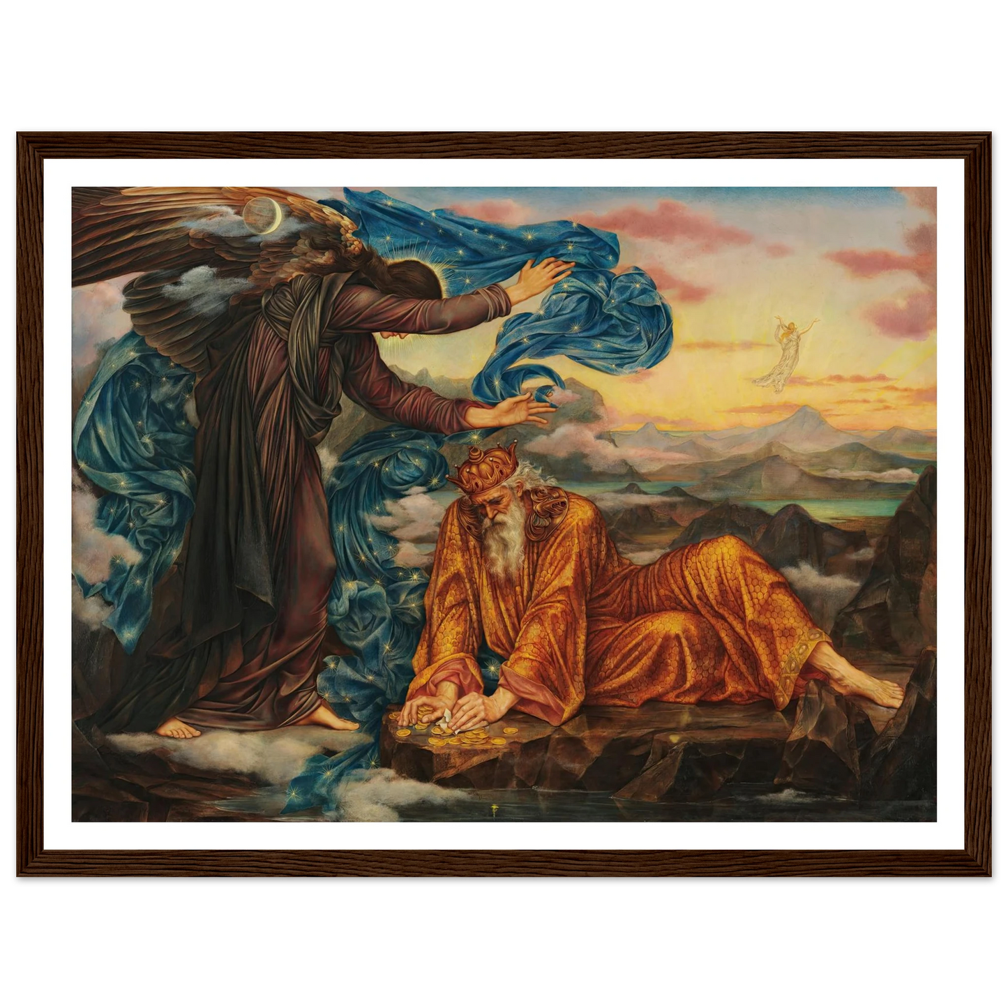 Earthbound (1897) Art Print | Evelyn de Morgan - Framed Poster - 30x40 cm / 12x16″ - Black frame
