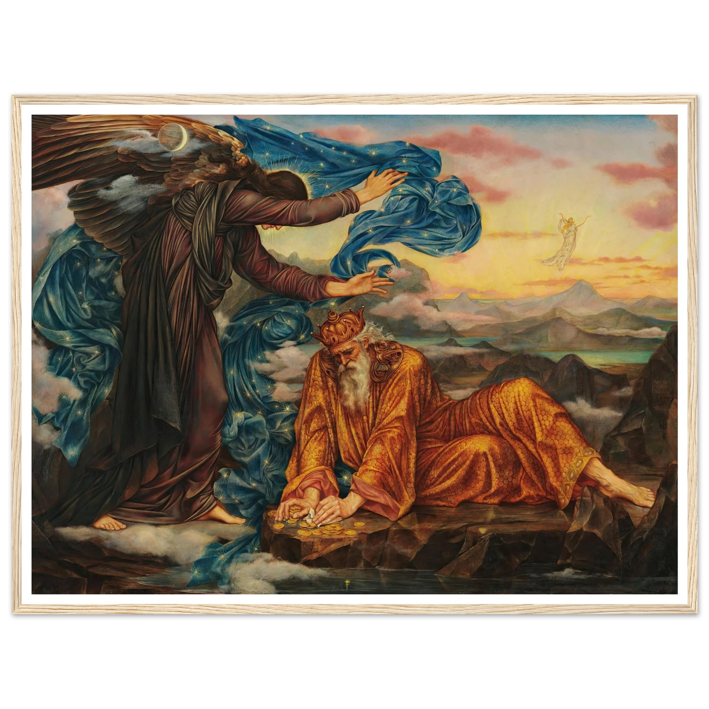 Earthbound (1897) Art Print | Evelyn de Morgan - Framed Poster - 30x40 cm / 12x16″ - Black frame