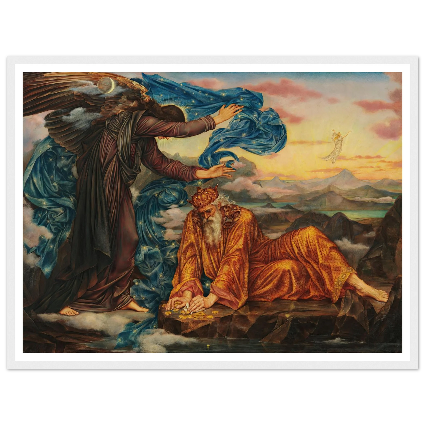 Earthbound (1897) Art Print | Evelyn de Morgan - Framed Poster - 30x40 cm / 12x16″ - Black frame