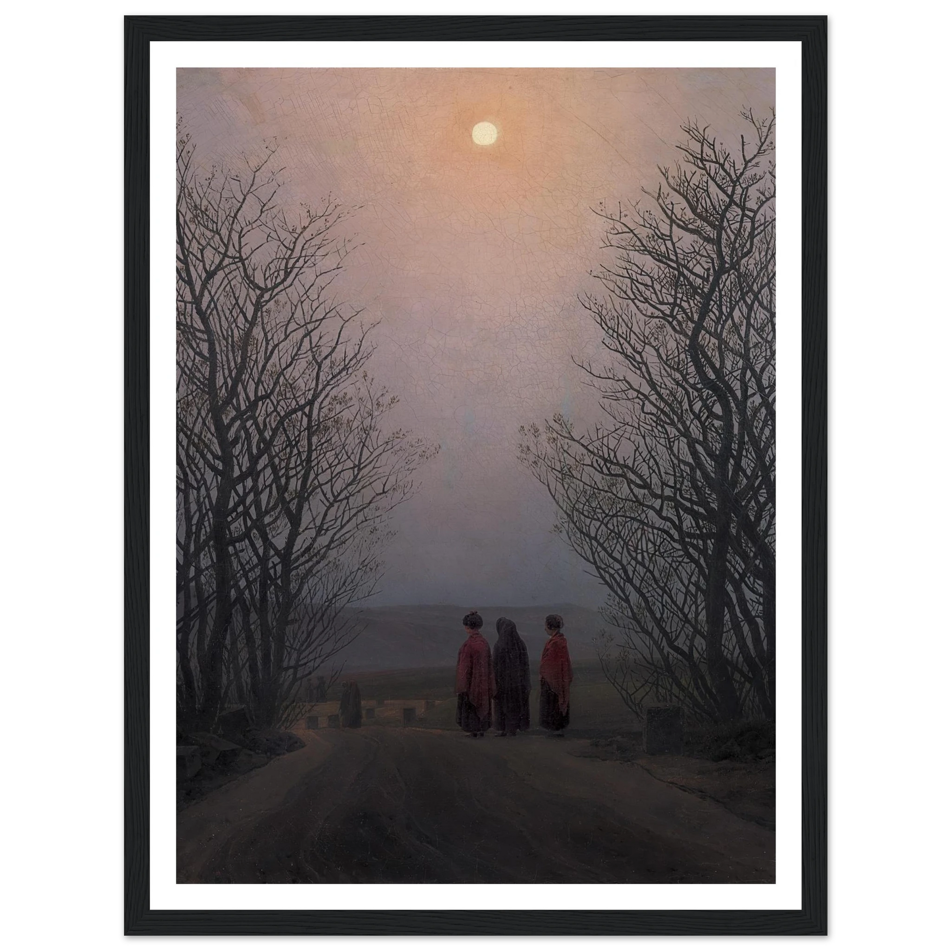 Easter Morning Art Print | Caspar David Friedrich - Framed Poster - 30x40 cm / 12x16″ - Black frame