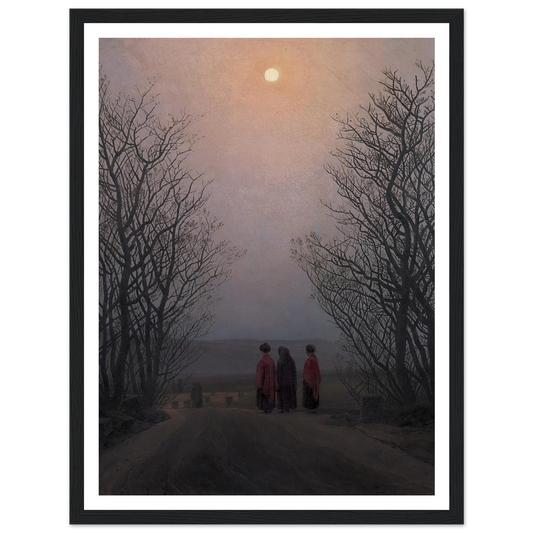 Easter Morning Art Print | Caspar David Friedrich - Framed Poster - 30x40 cm / 12x16″ - Black frame