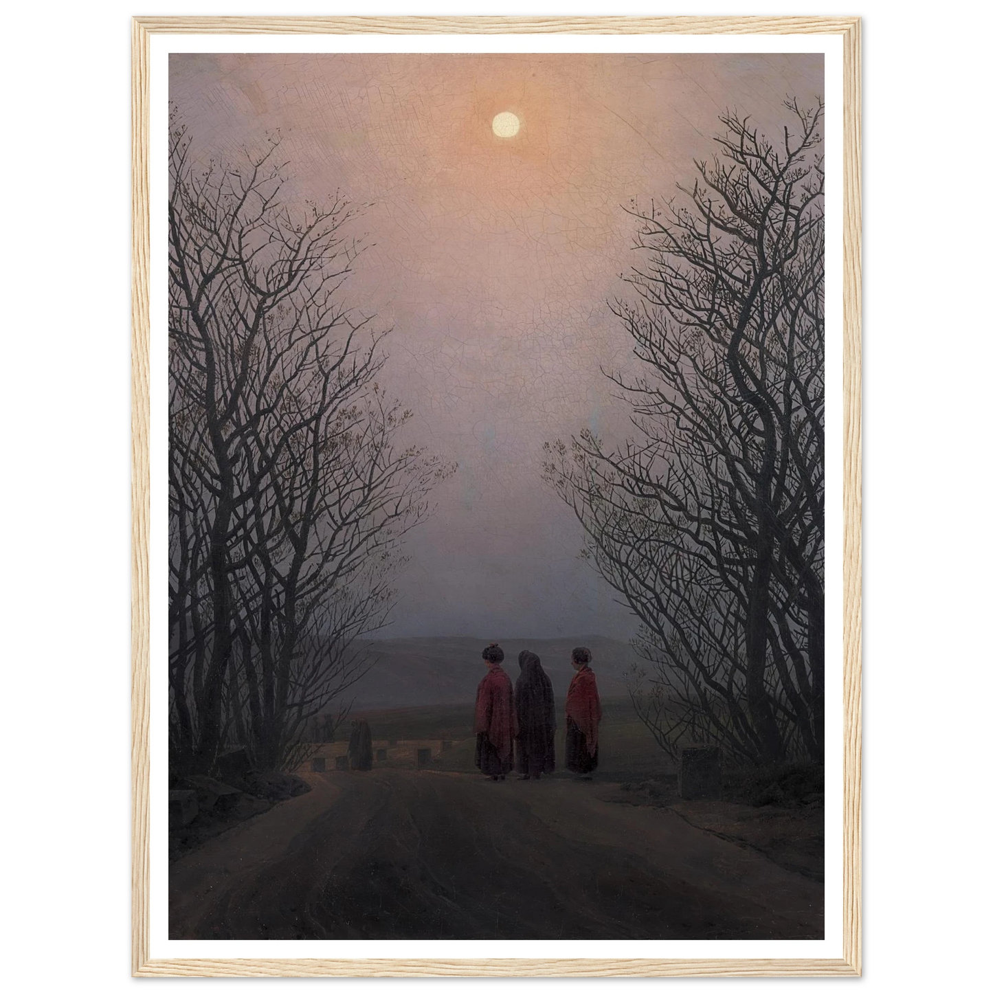 Easter Morning Art Print | Caspar David Friedrich - Framed Poster - 30x40 cm / 12x16″ - Black frame