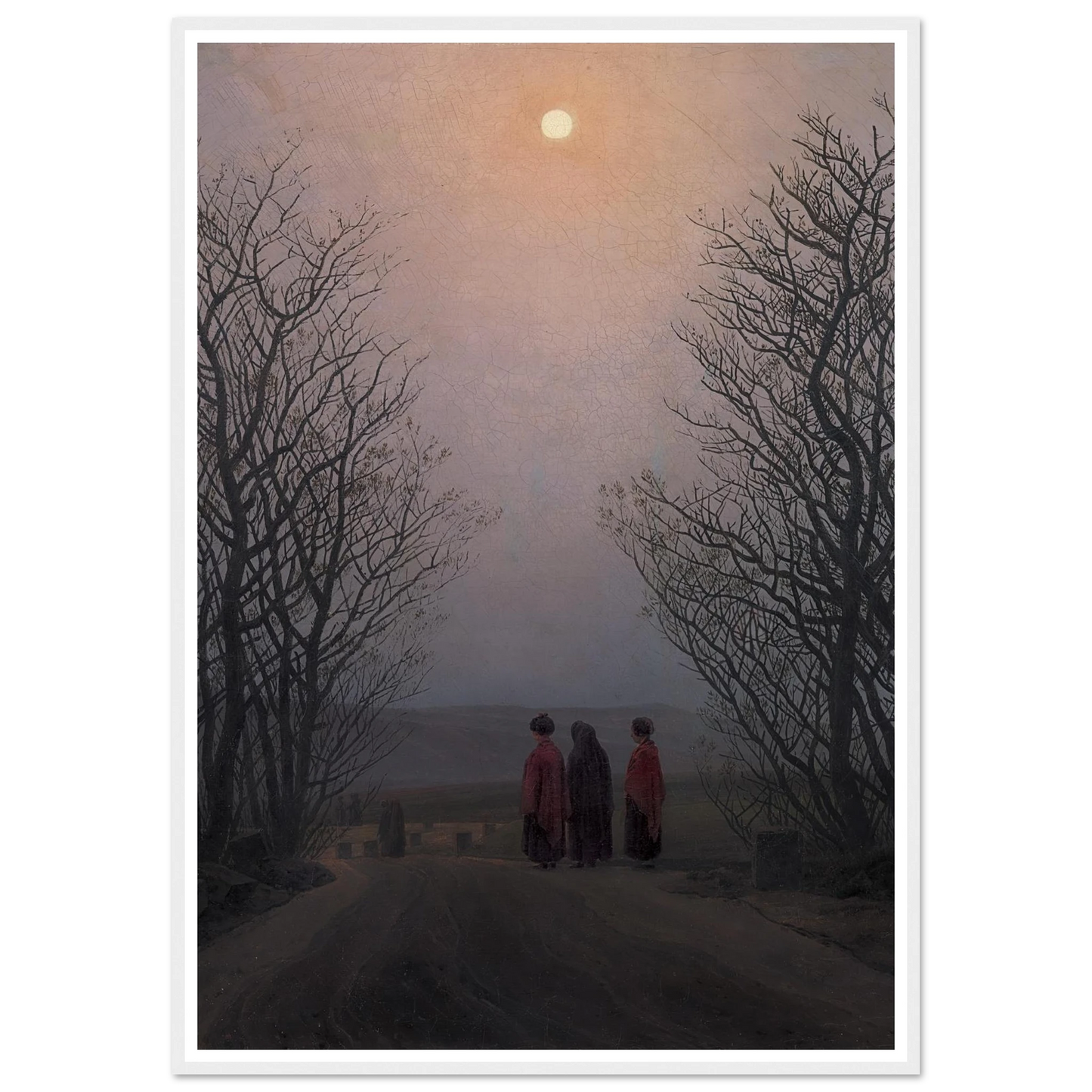 Easter Morning Art Print | Caspar David Friedrich - Framed Poster - 30x40 cm / 12x16″ - Black frame