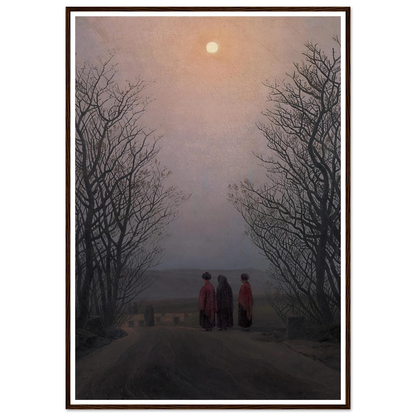 Easter Morning Art Print | Caspar David Friedrich - Framed Poster - 30x40 cm / 12x16″ - Black frame
