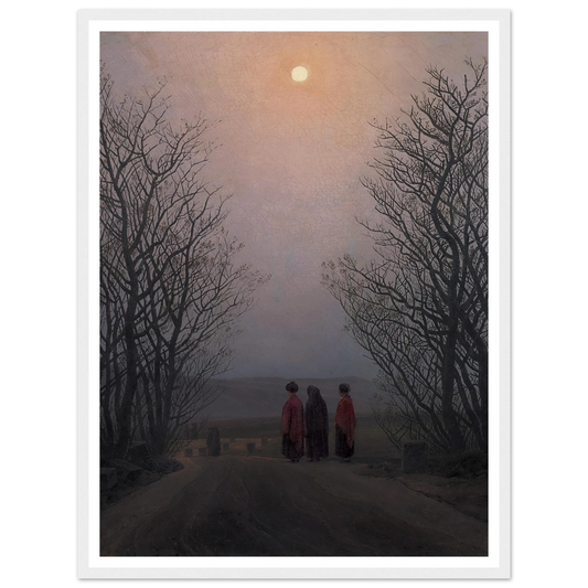Easter Morning Art Print | Caspar David Friedrich - Framed Poster - 30x40 cm / 12x16″ - Black frame