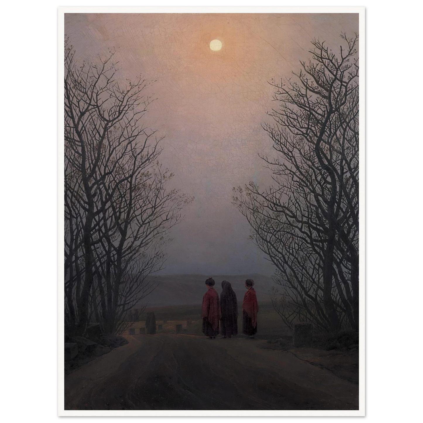 Easter Morning Art Print | Caspar David Friedrich - Framed Poster - 30x40 cm / 12x16″ - Black frame