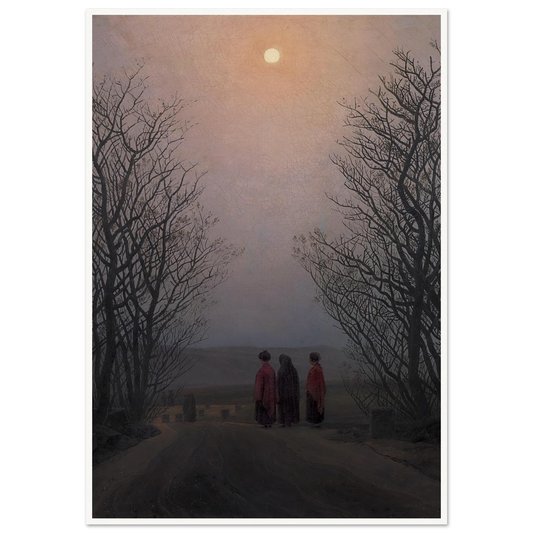 Easter Morning Art Print | Caspar David Friedrich - Framed Poster - 30x40 cm / 12x16″ - Black frame