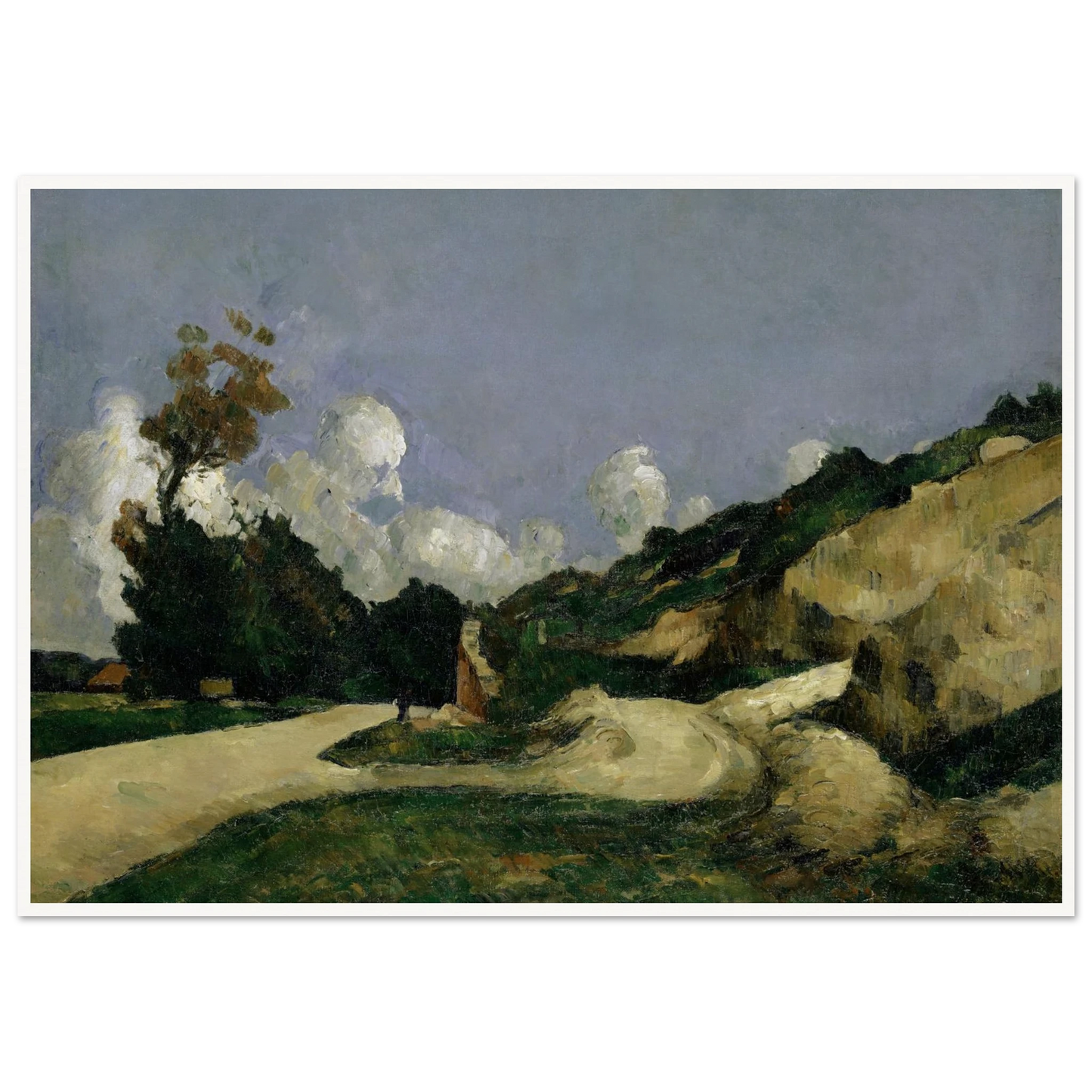 The Road (1871) Art Print | Paul Cezanne-Quipham Collections