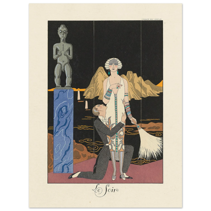 Le Soir (Evening) (1922–1926) Art Print | George Barbier-Quipham Collections