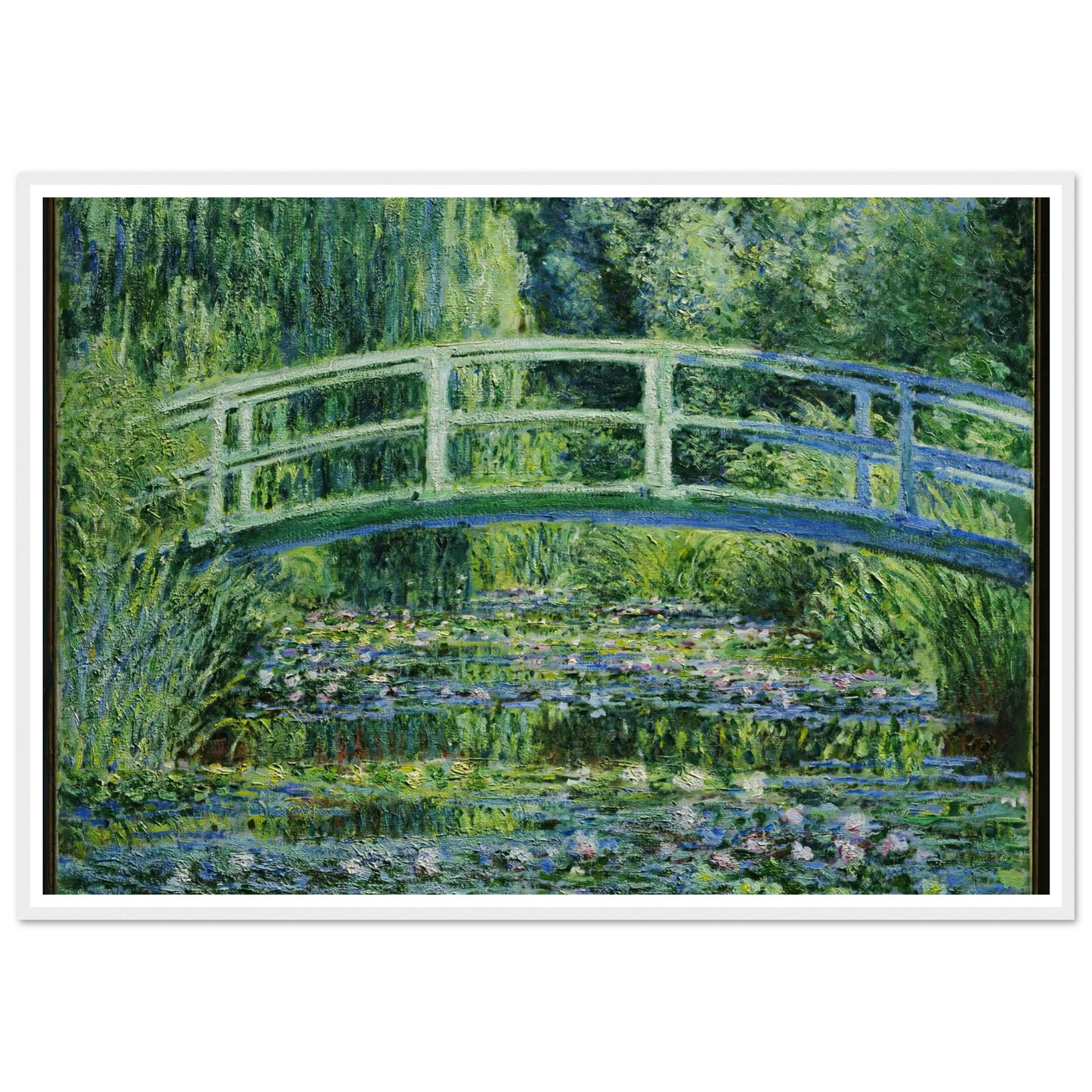 Water Lilies and Japanese Bridge (1899) Art Print | Claude Monet-Quipham Collections