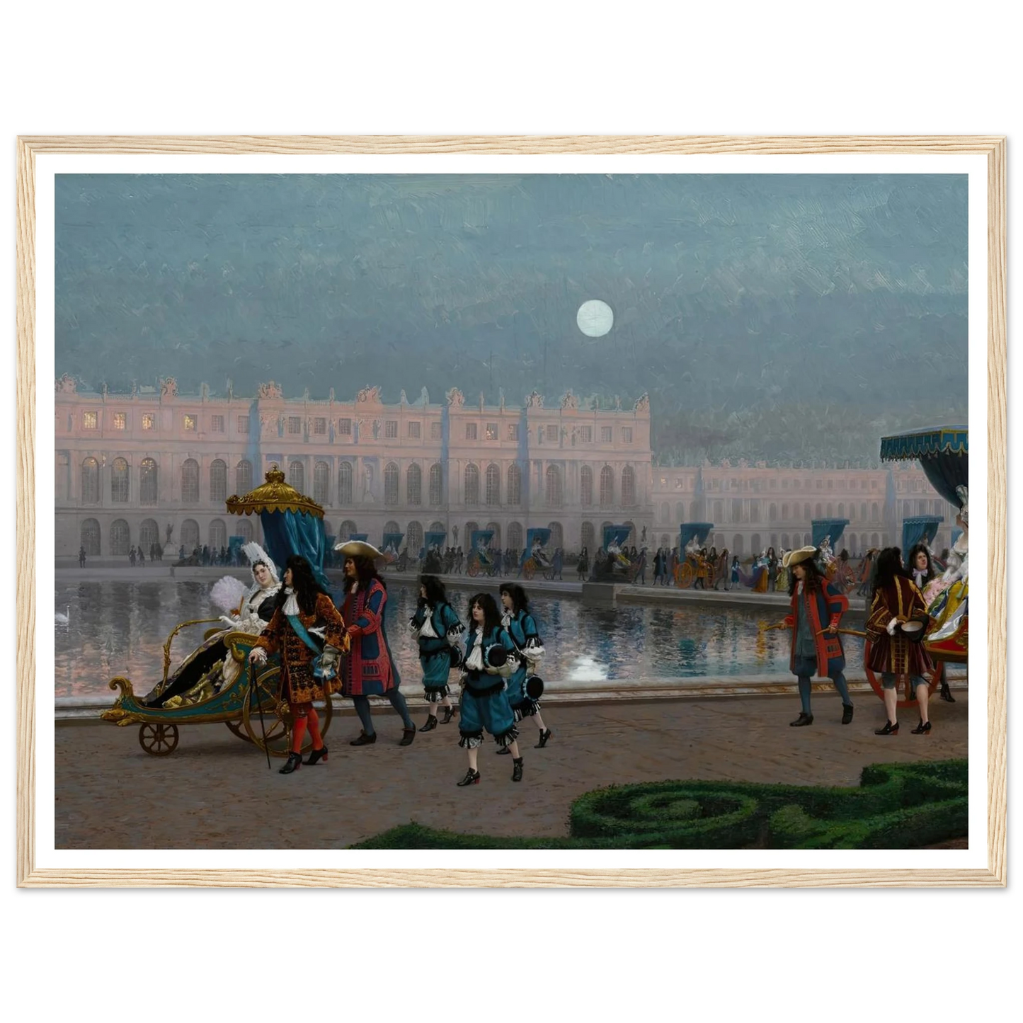 Promenade de la Cour dans les jardins de Versailles Art Print | Jean Leon Gerome-Quipham Collections