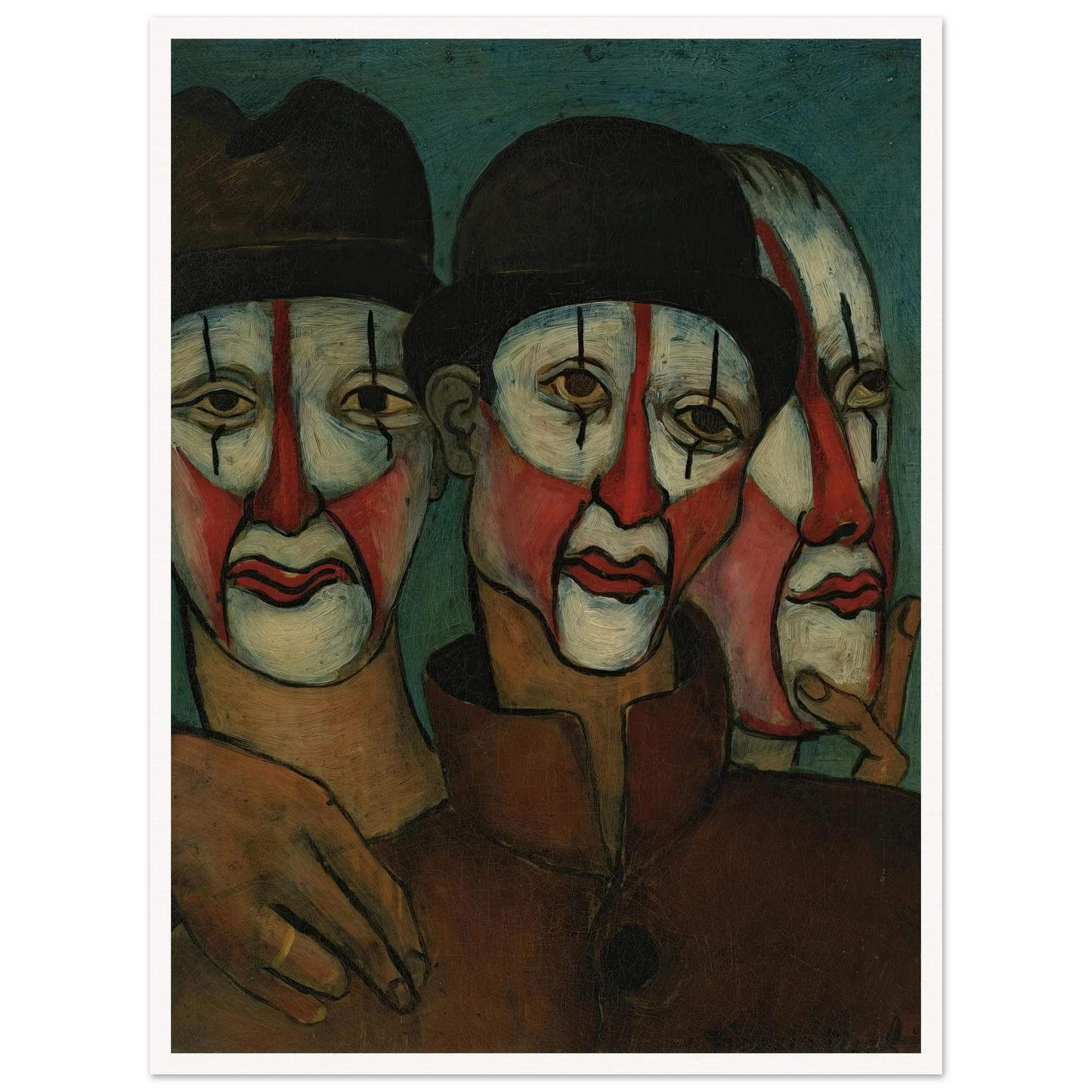 Trois mimes Art Print | Francis Picabia-Quipham Collections